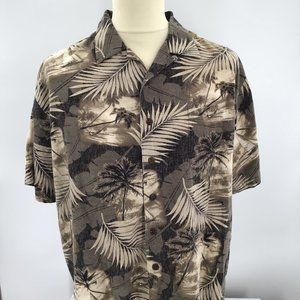 Boca Classics quality Large Palm graphic "Island" Shirt